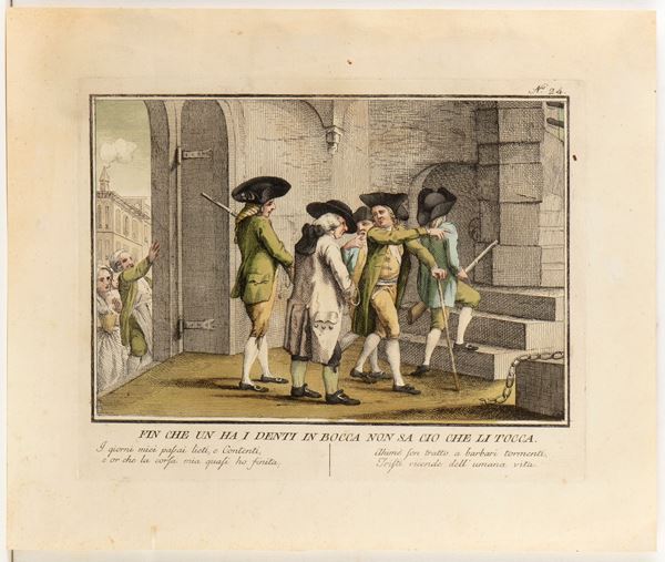 Giuseppe Piattoli - Proverbi toscani espressi in figura da Giuseppe Piattoli pittore fiorentino