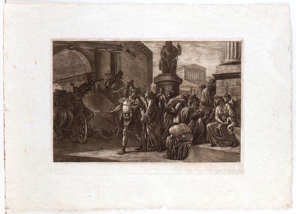 Luigi Ademollo - Scena con soldati romani e quadriga