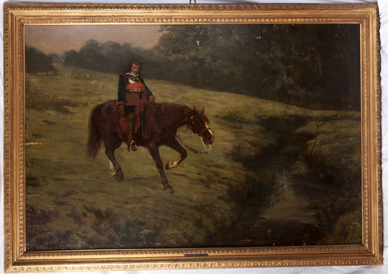 Cavaliere in uniforme storica