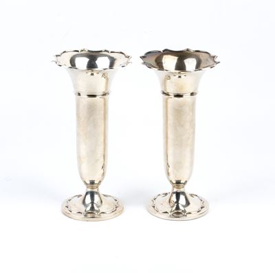 Birmingham 1921, Coppia di vasetti inglesi in argento 925/1000