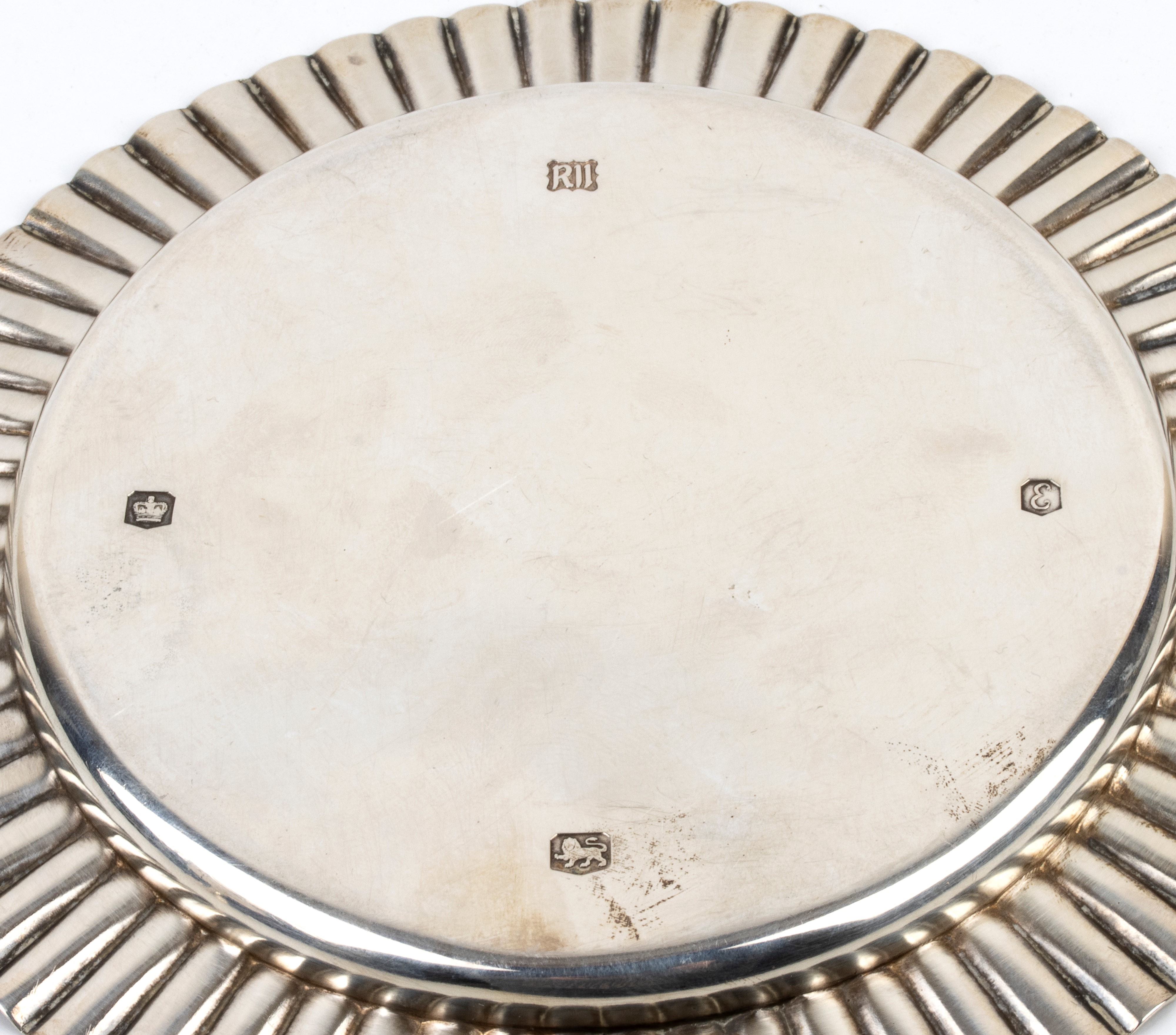 Walker & Hall, Coppa con piattino inglese (argento 925/1000), Birmingham 1937