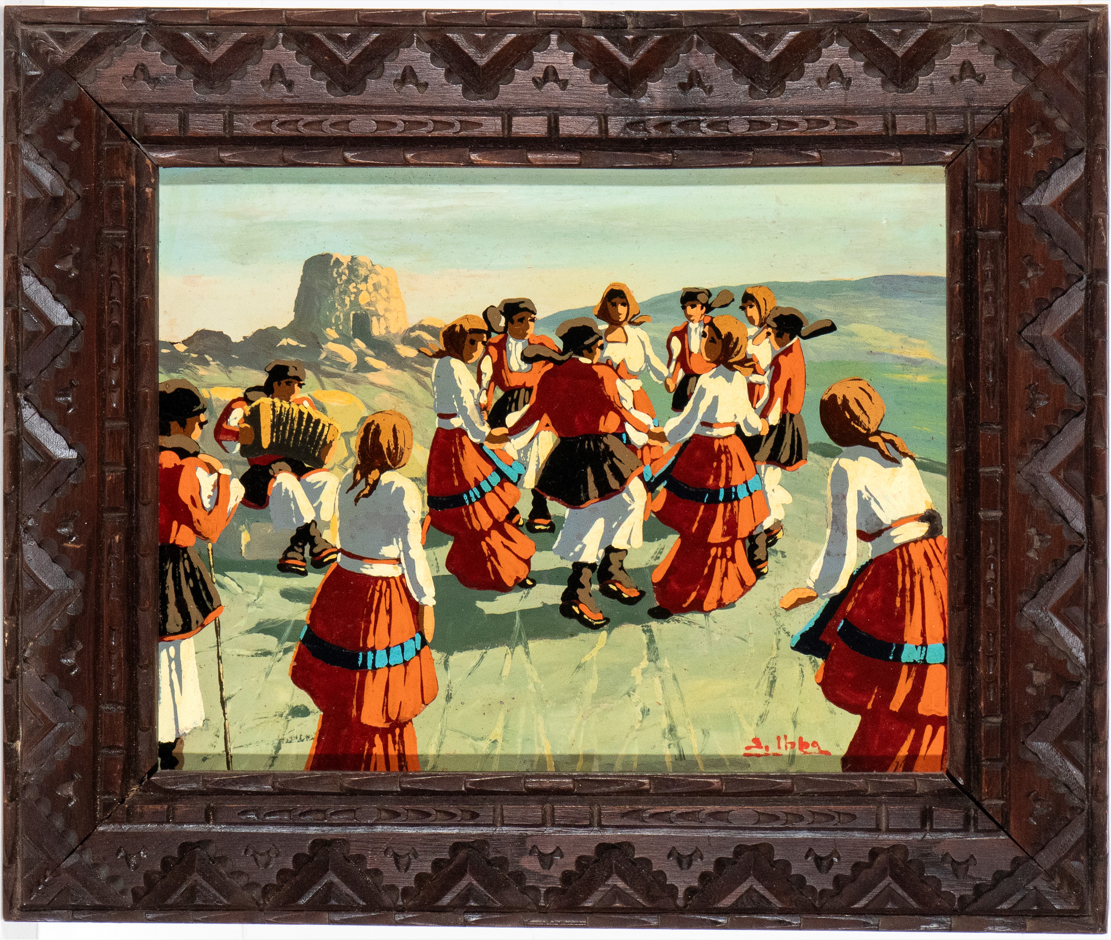 Danza in costumi tradizionali sardi