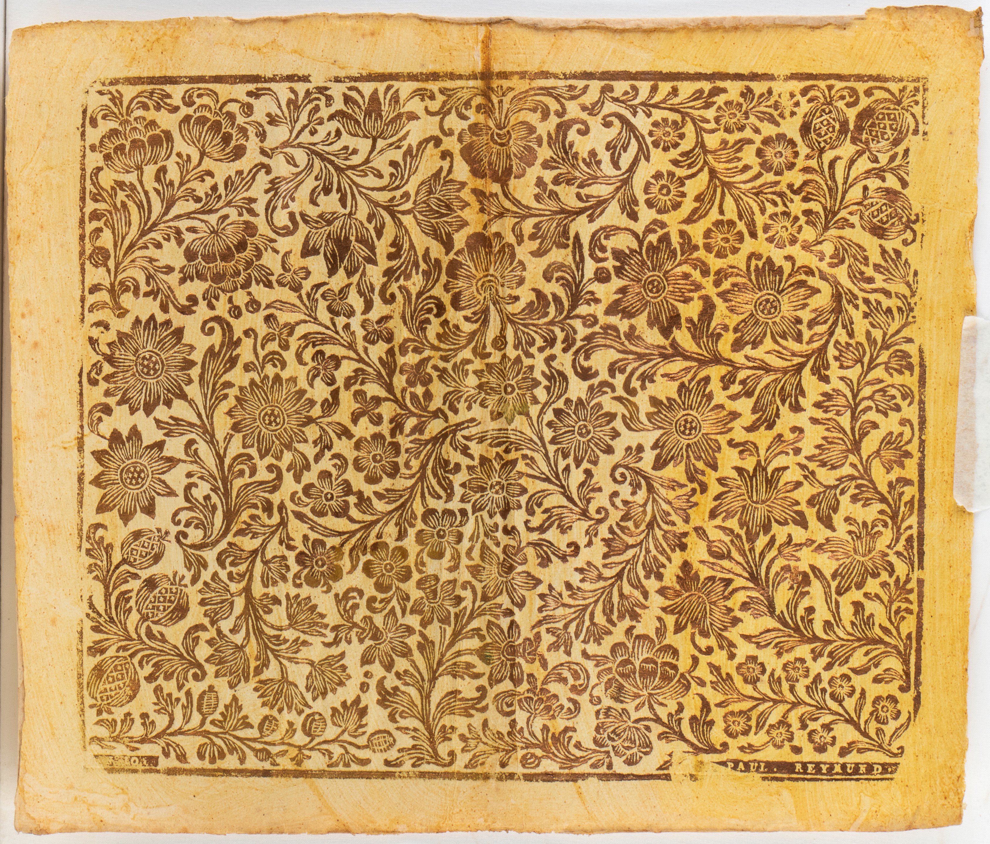 Paul Reymund - Lotto di sei carte da rivestimento (Buntpapier), xilografia