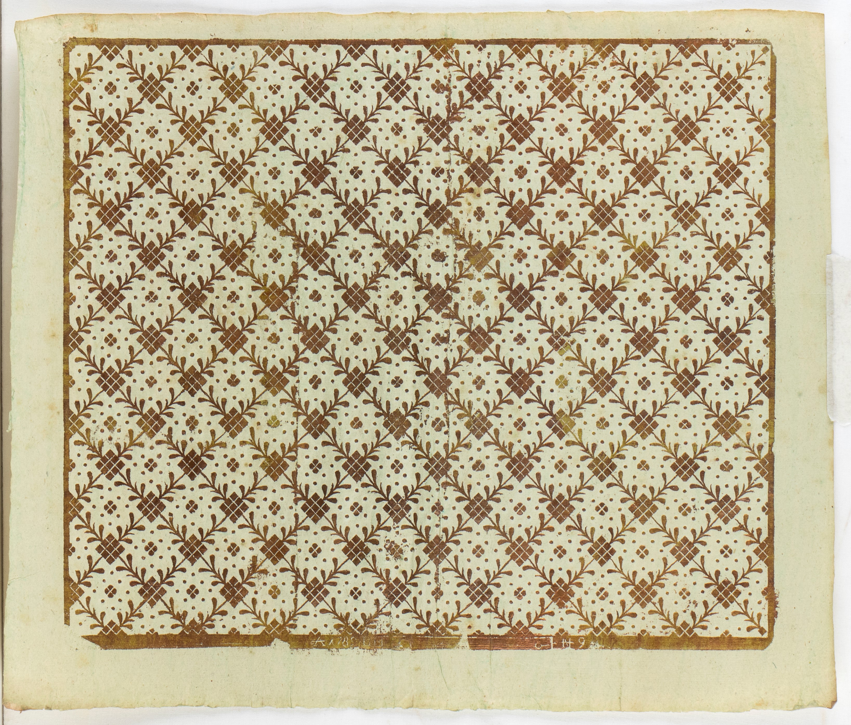Paul Reymund - Lotto di sei carte da rivestimento (Buntpapier), xilografia