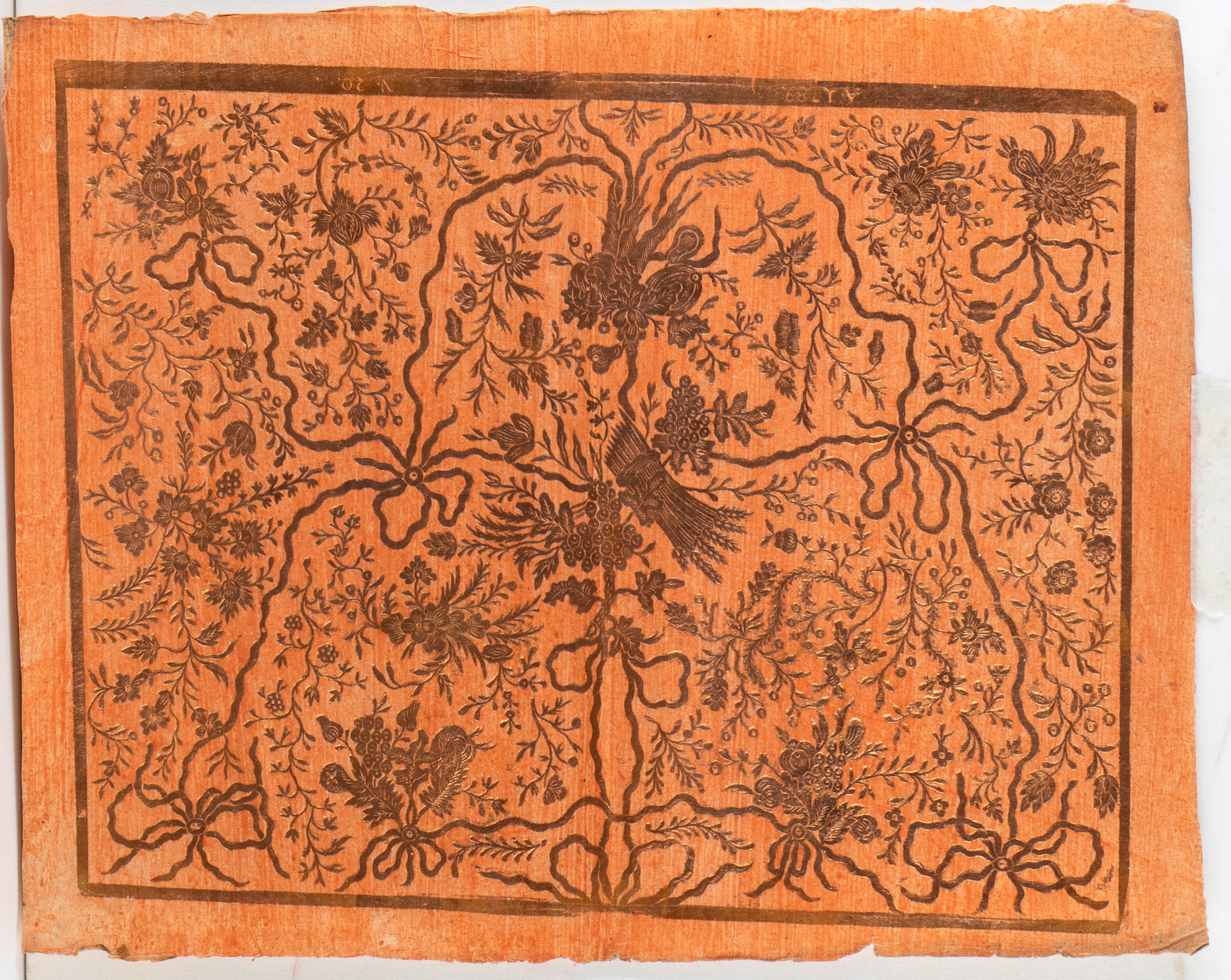 Paul Reymund - Lotto di sei carte da rivestimento (Buntpapier), xilografia