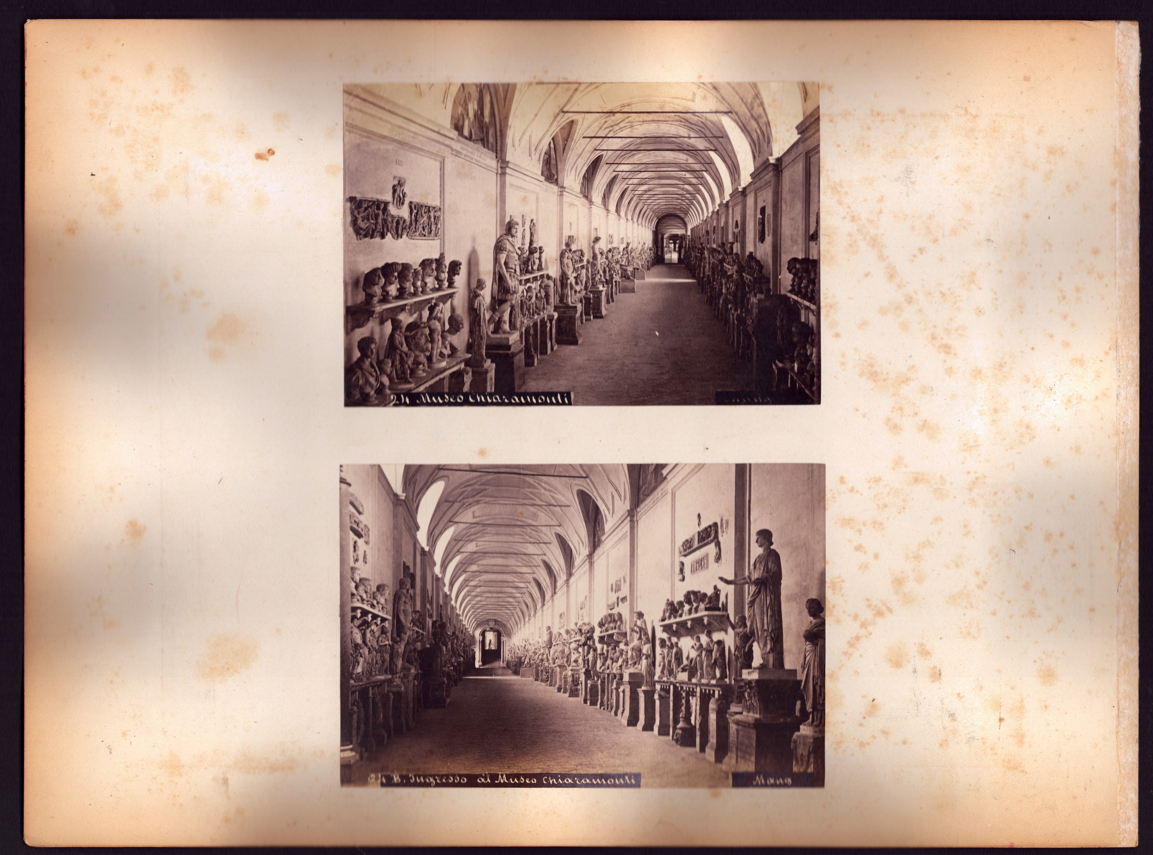 Roma, Veduta del Sepolcro di Cecilia Metella, Tempio di Venere, Arco di Costantino e Colosseo, fo...