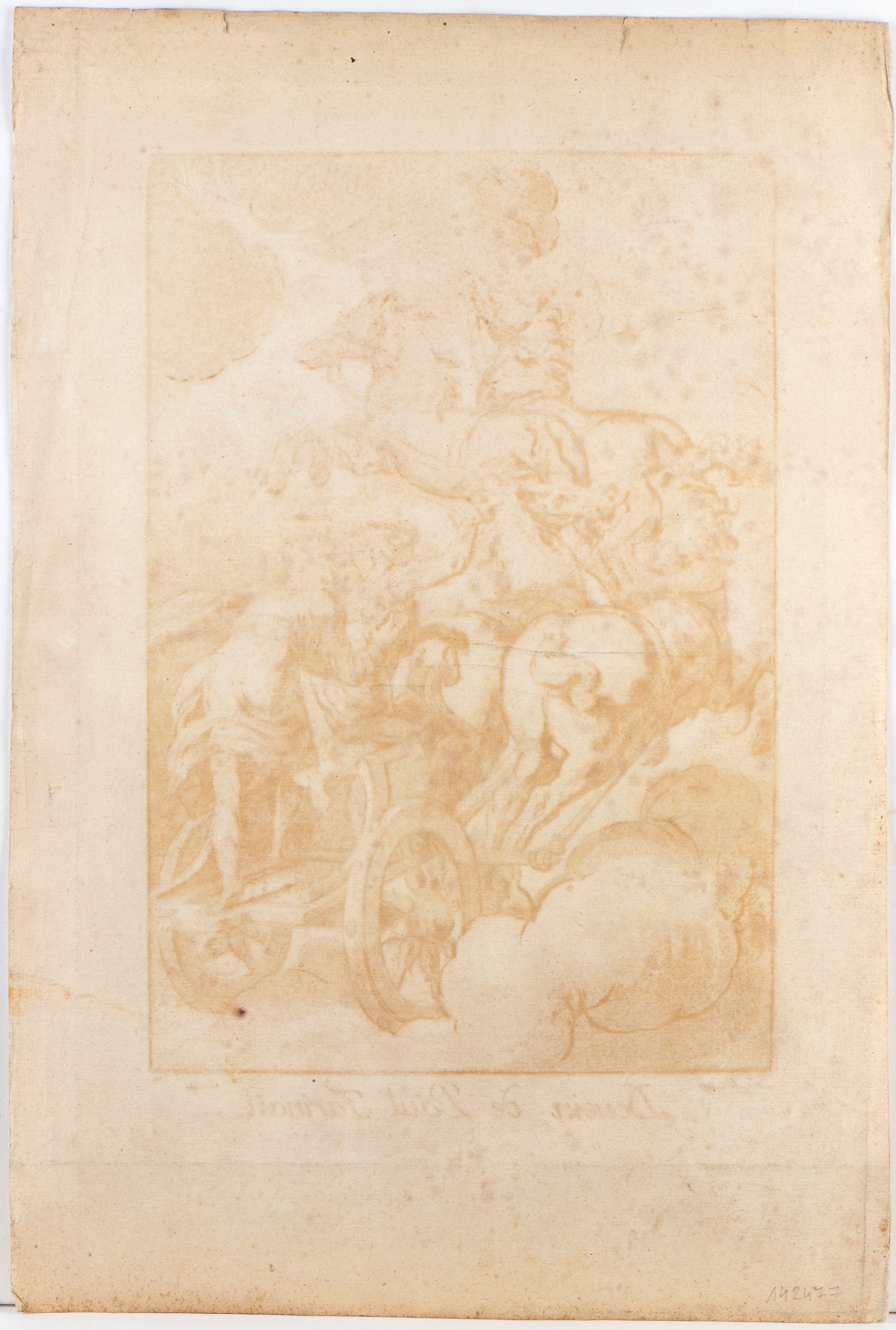 Nicolas Lesueur - Il Carro del Sole, xilografia a chiaroscuro