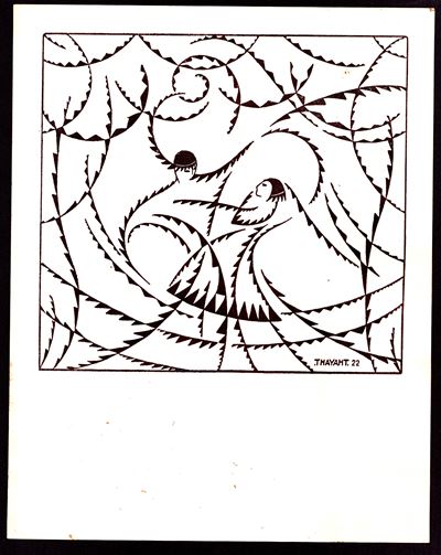 Dinamismo di ballerini, xilografia 1922