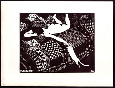 La paresse, xilografia del 1896