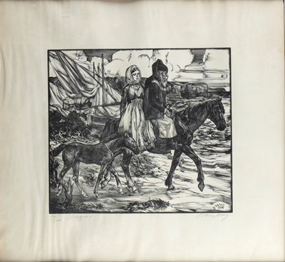 Viaggio (xilografia, 1936)
