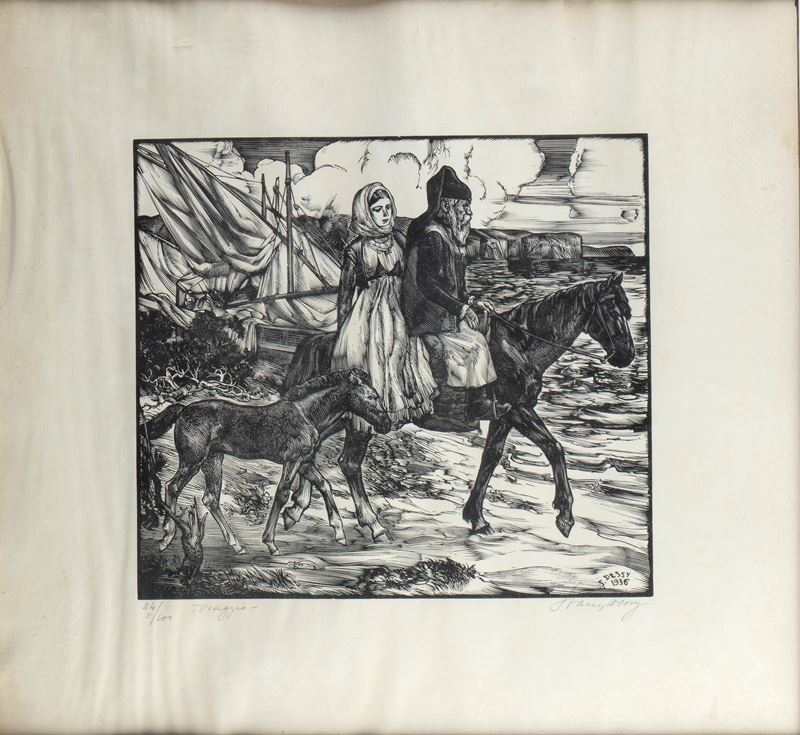 Stanislao Dessy - Viaggio (xilografia, 1936)