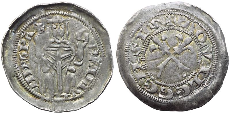 AQUILEIA. Raimondo della Torre (1273-1298). Denaro; Ag (1,04 g; 22,2 mm)