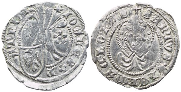 AQUILEIA. Giovanni di Moravia (1387-1394). Denaro; Ag (0,95 g; 18,8 mm)