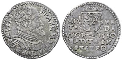 Francesco Maria II Della Rovere, Grosso in argento (Ag) con stemma coronato