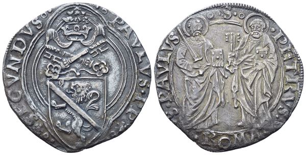 STATO PONTIFICIO. Roma. Paolo II (1464-1471). Grosso; Ag (3,80 g; 27 mm)