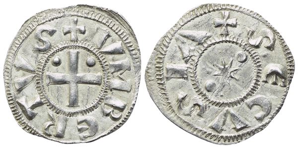 SUSA. Umberto II (1080-1103). Denaro secusino (V tipo); Ag (1 g; 19,3 mm)