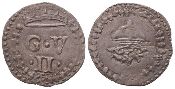 URBINO. Guidobaldo II della Rovere (1538-1574). Quattrino; Mi (0,50 g; 15,6 mm)