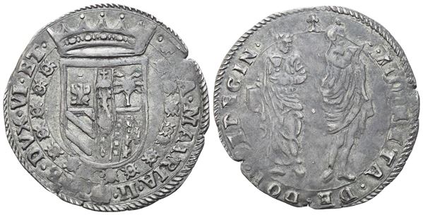 URBINO. Francesco Maria II della Rovere (1574-1624). Due Sedicine o 32 Quattrini; Ag (2,68 g; 28 mm)
