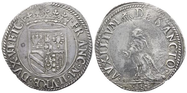 URBINO. Francesco Maria II della Rovere (1574-1624). Paolo; Ag (2,90 g; 27 mm)