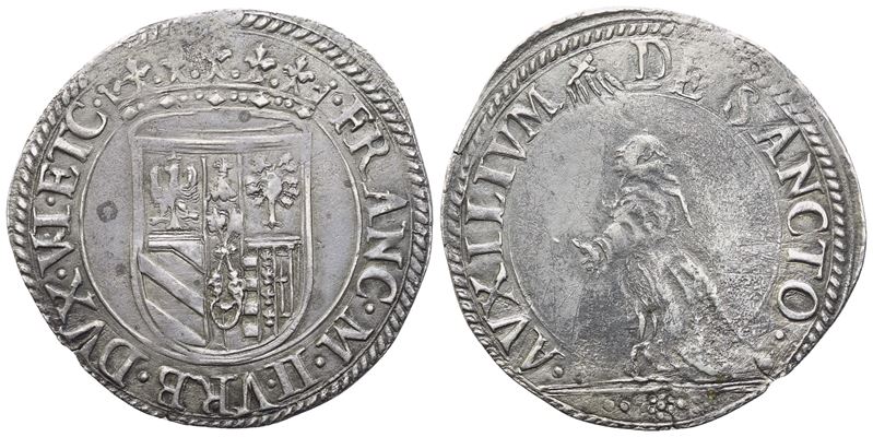 Francesco Maria II della Rovere (1574-1624), Paolo, con rovescio raffigurante San Francesco ricev...