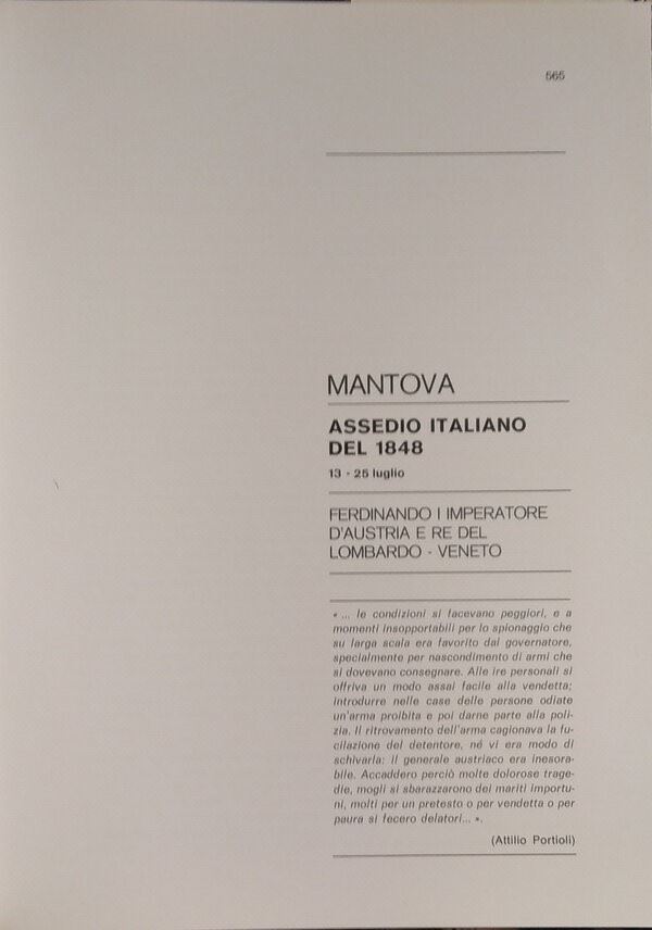 Traina M. – gli Assedi e le Loro Monete. –. Mantova: Assedio Italiano del 1848. Bologna, 1975. Pp...