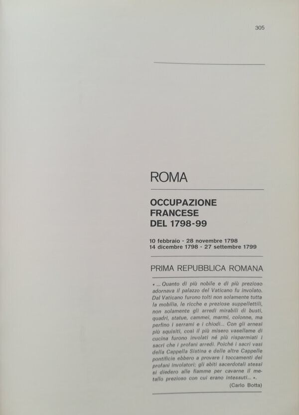 TRAINA M. – Gli assedi e le loro monete. –. Roma: Occupazione francese del 1798-1799. Prima Repubblica Romana. Bologna, 1976. pp. 20, ill.