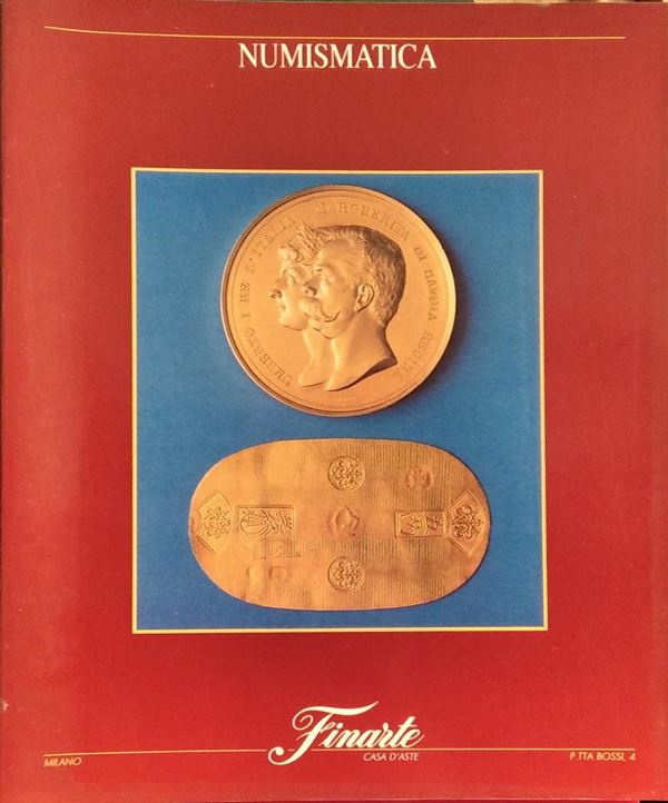 FINARTE Milano - Asta 786 del 8-9 maggio 1991. Monete Regno di Sardegna decimali e Regno d'Italia. Monete sabaude sec. XVII e XVIII. Repubblica taliana, Vaticano, San Marino. Monete estere moderne. pp. 100, lotti. 936, 5 tavv. a colori, tavv. 79 b/n.