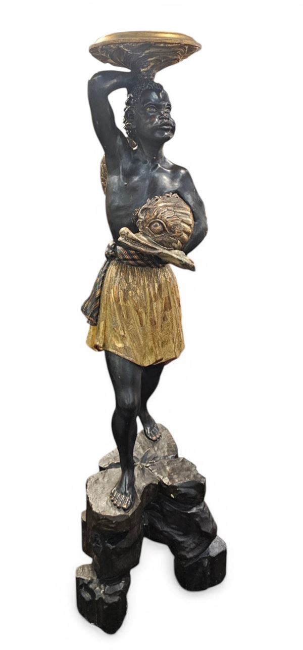 Venetian Moor, carved and gilded wood