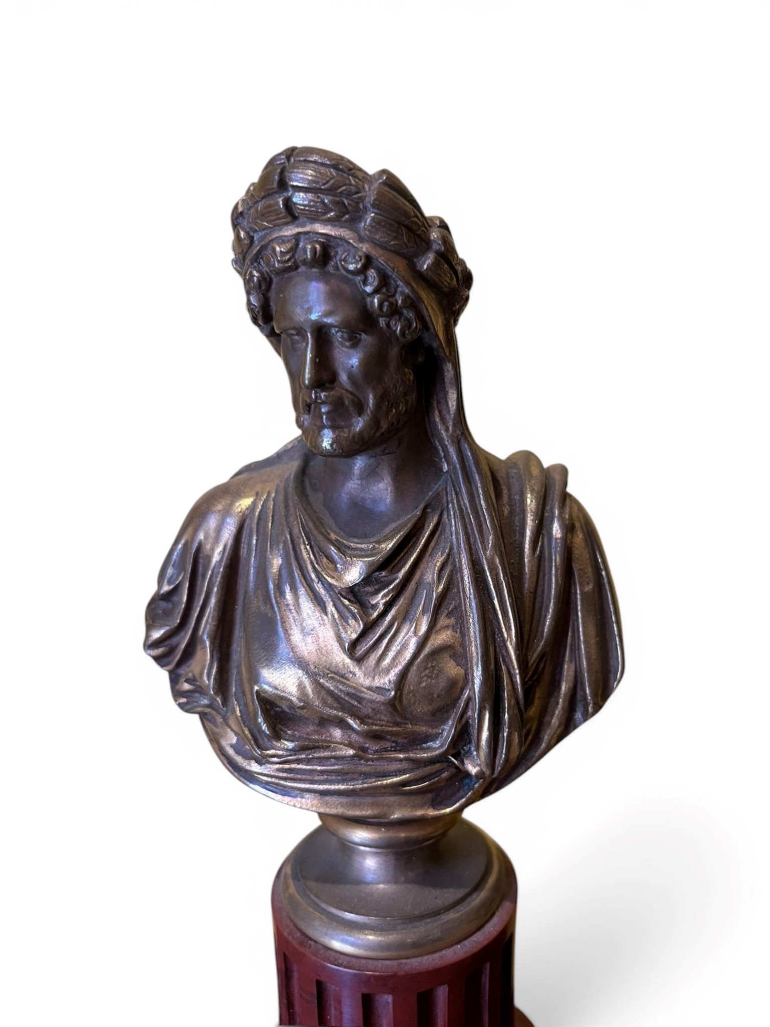 Calamaio in bronzo dorato