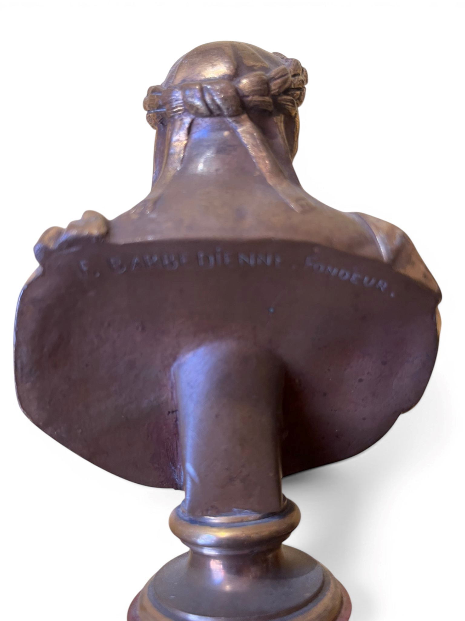 Calamaio in bronzo dorato