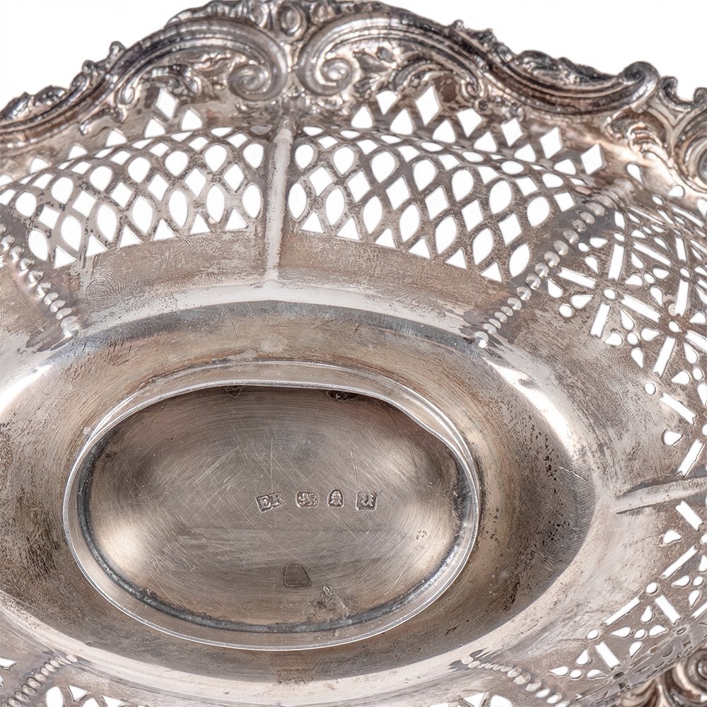 Epergne georgiana inglese in argento