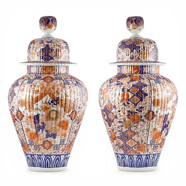 Pair of Imari vases
