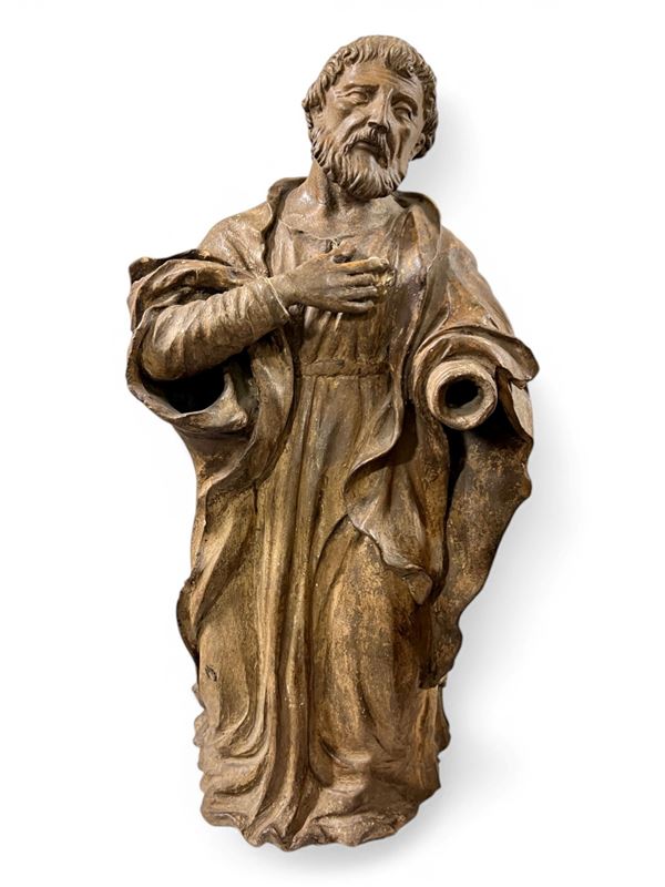 Terracotta statue depicting Saint Joseph