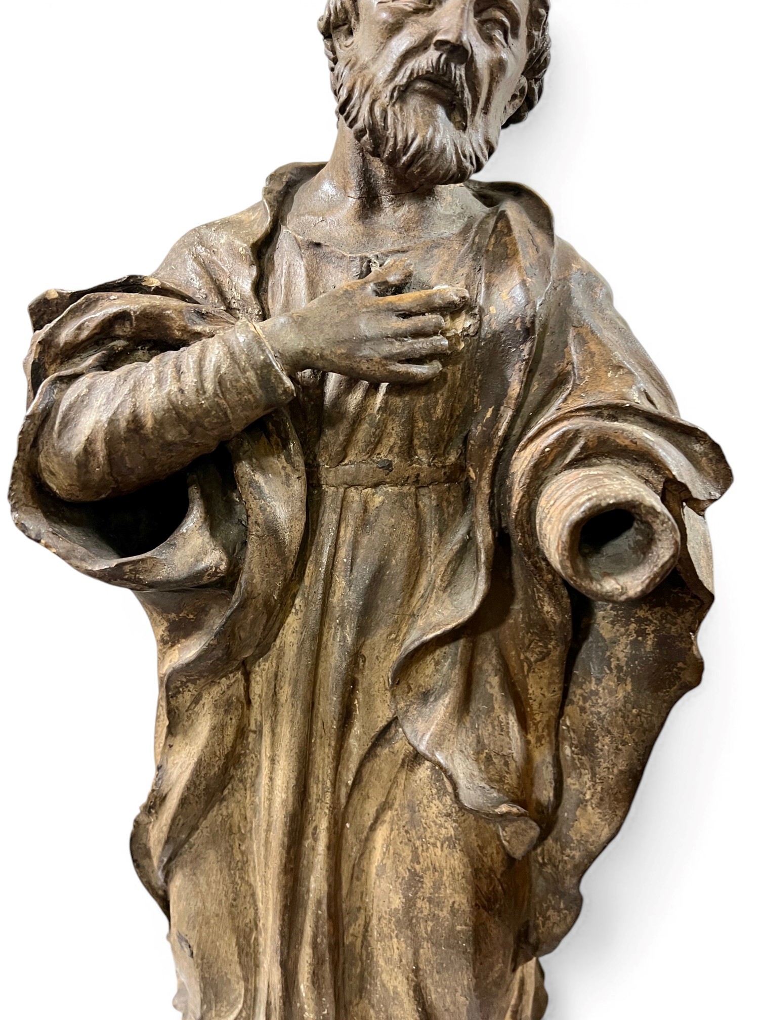 Statua in terracotta raffigurante San Giuseppe