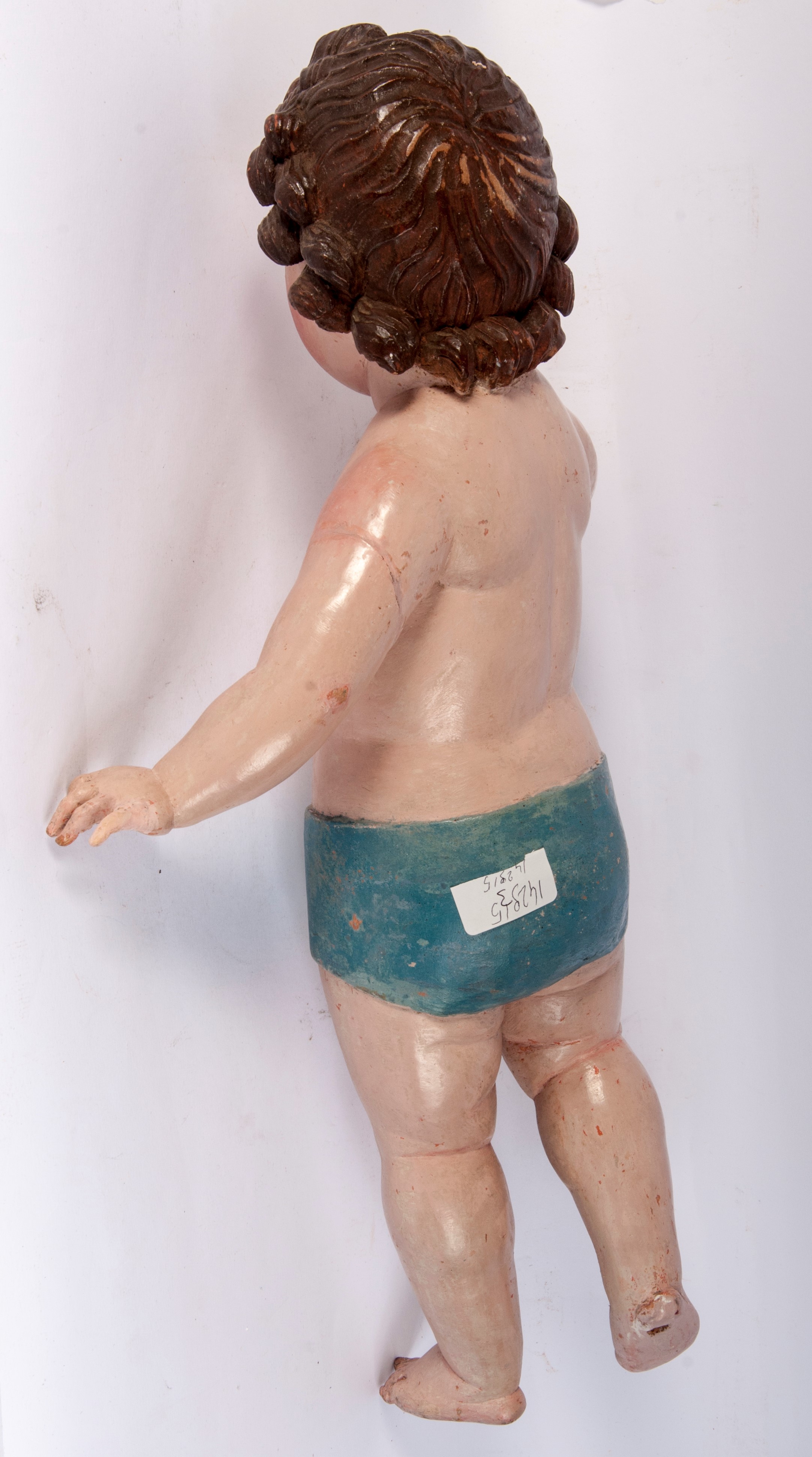 Bambinello, scultura in legno a tutto tondo