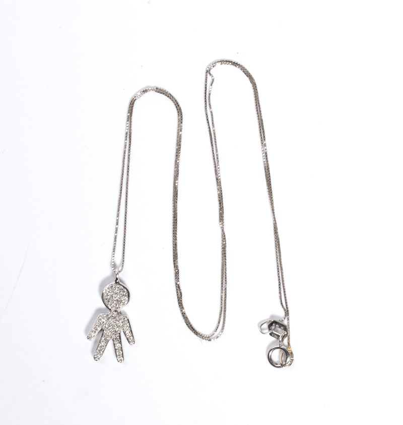 Girocollo in oro e diamanti