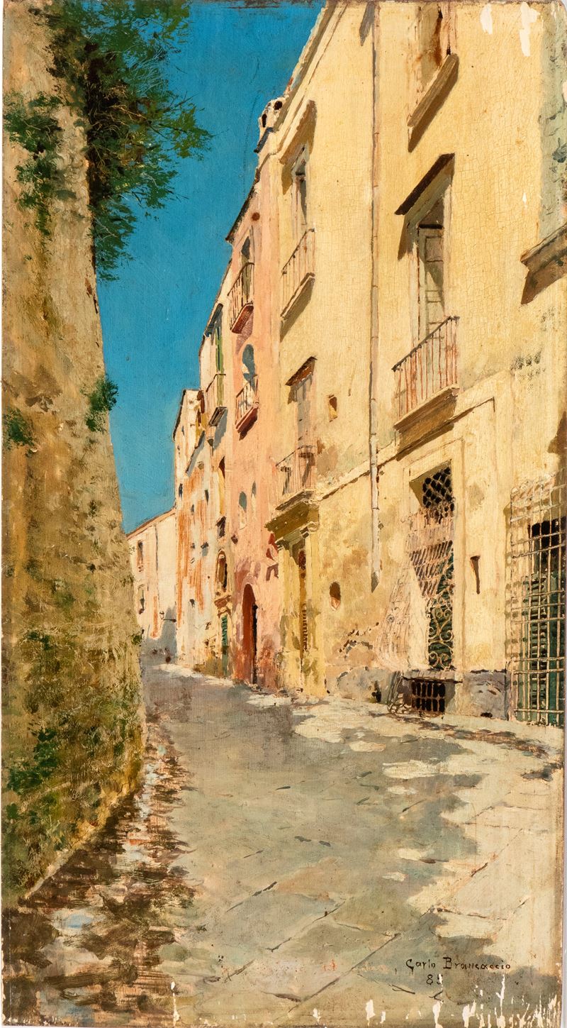 Veduta di strada con abitazioni