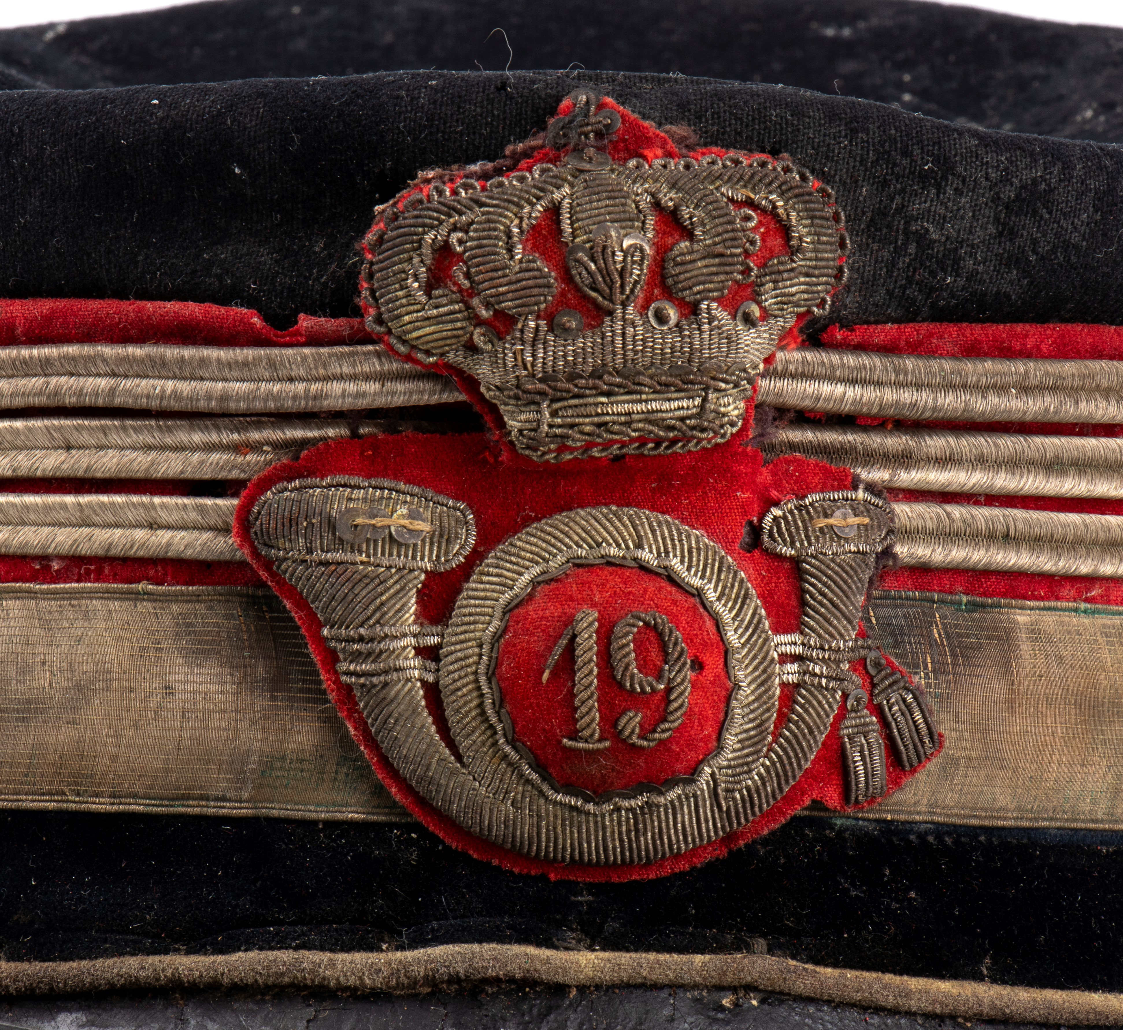 Italia, Regno, berretto M. 1903 da ccolonnello titolare del 19° Reggimento Cavalleggeri Guide