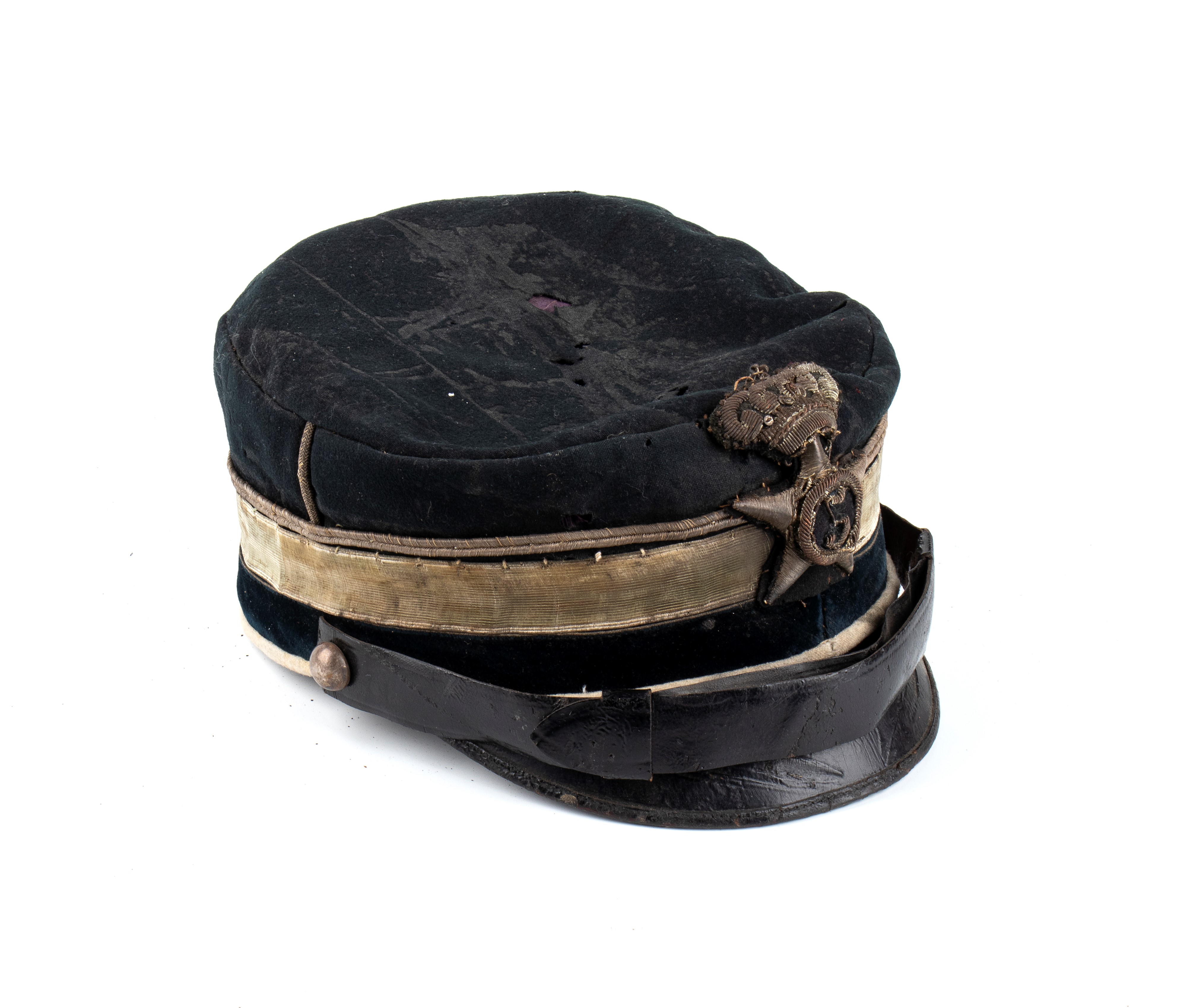 Italia, regno, periodo Umbertino, berretto m. 1873 da Maggiore del 5° Reggimento Lancieri di Nova...