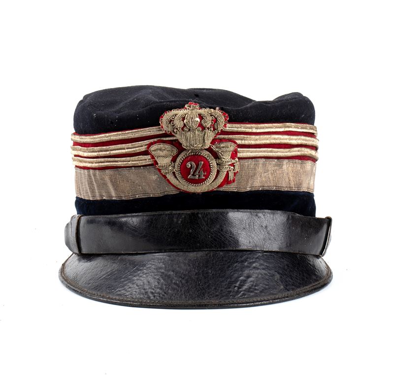 Italia, Regno, berretto M.1903 da Colonnello titolare del 24° Reggimento dei Cavalleggeri di Vice...