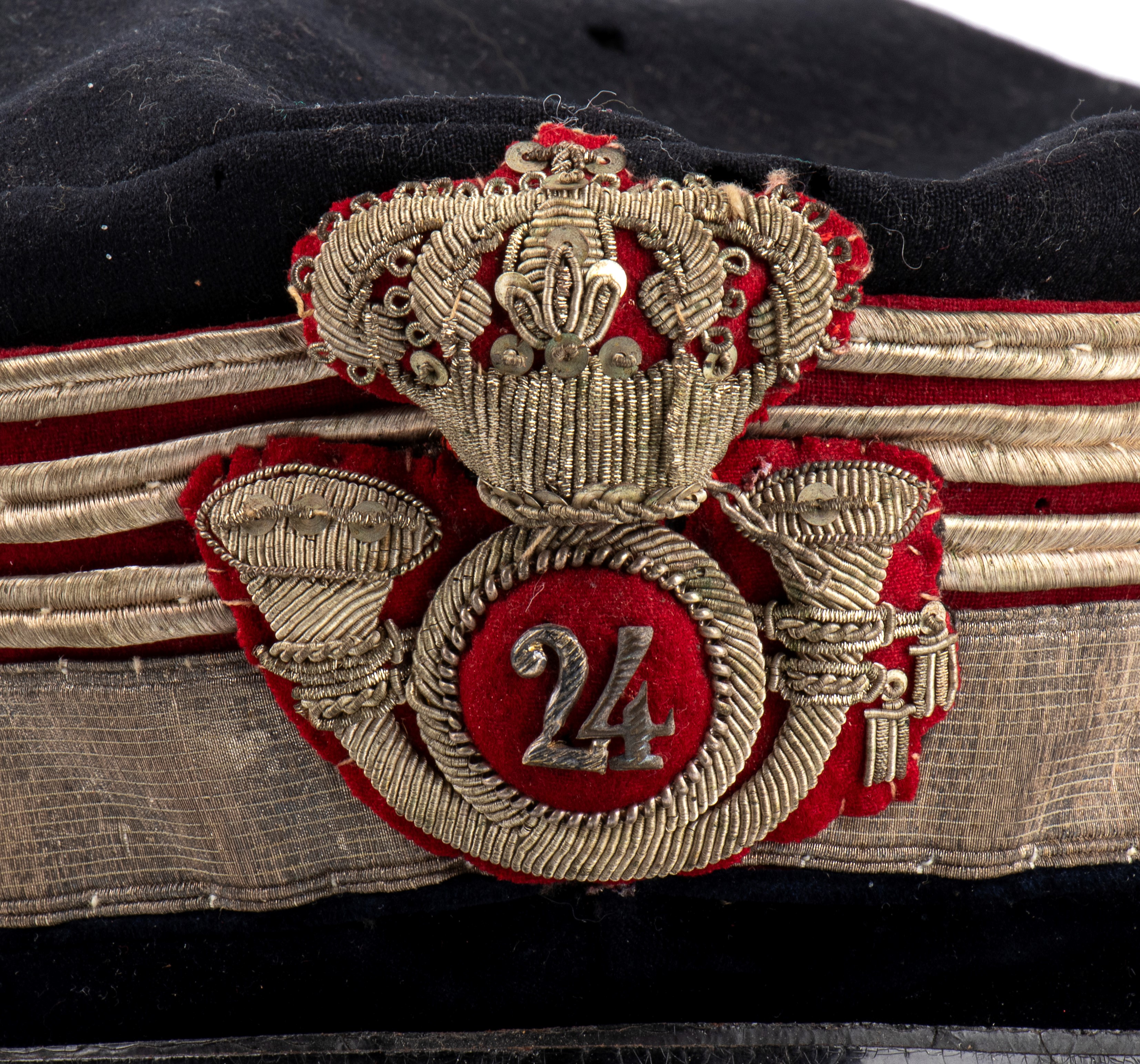 Italia, Regno, berretto M.1903 da Colonnello titolare del 24° Reggimento dei Cavalleggeri di Vice...