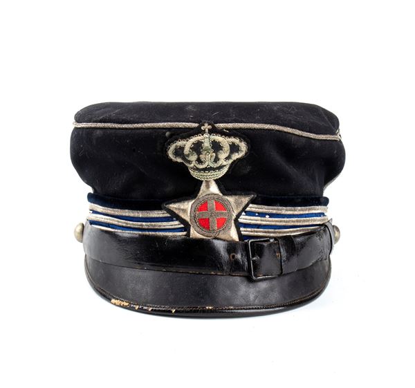 Italia, Regno, periodo Umbertini,berretto m. 1880 da capitano veterinario della riserva