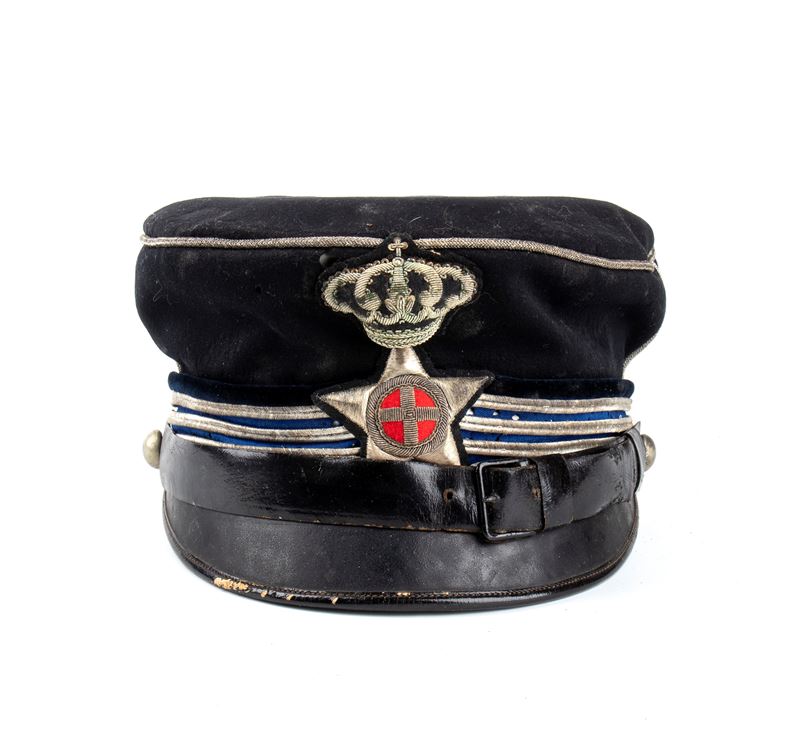 Italia, Regno, periodo Umbertini,berretto m. 1880 da capitano veterinario della riserva