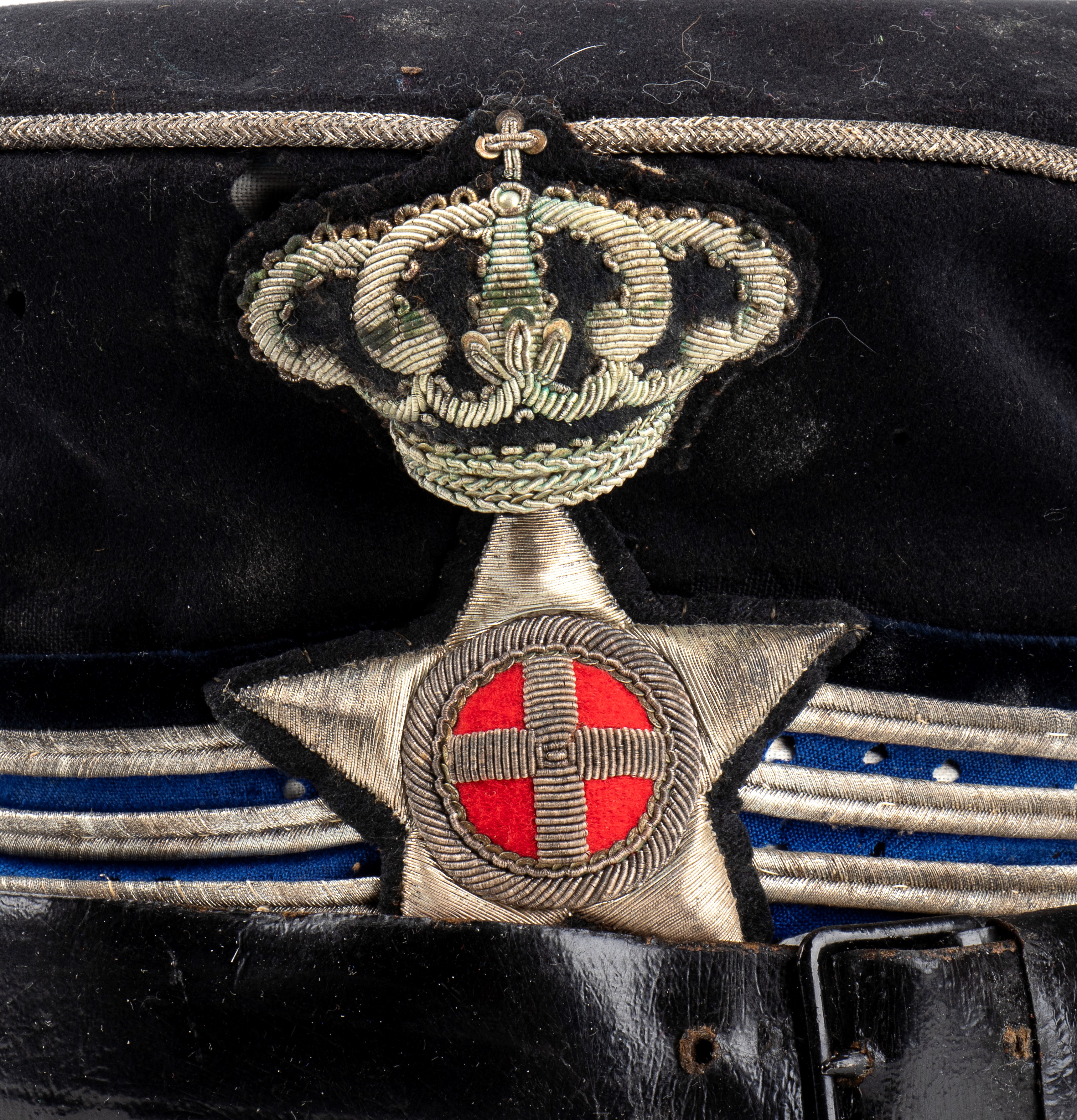 Italia, Regno, periodo Umbertini,berretto m. 1880 da capitano veterinario della riserva