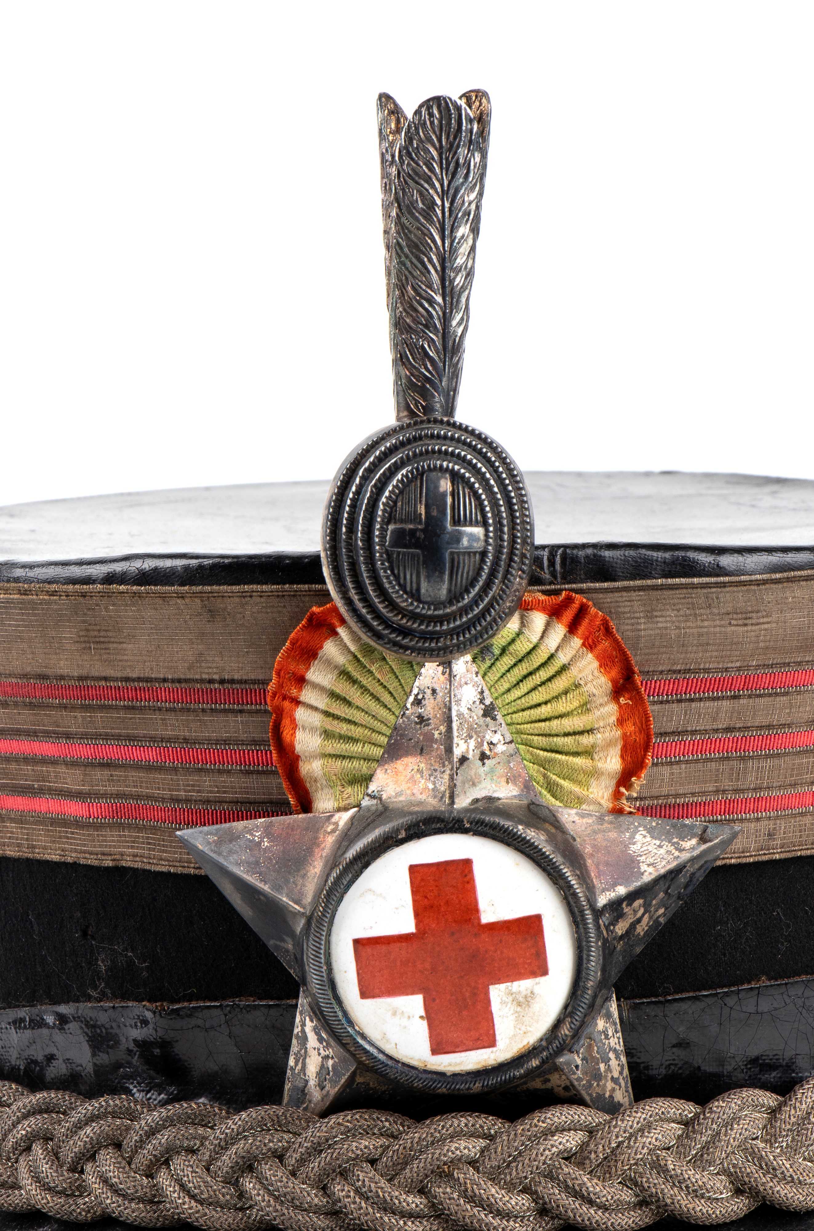 Italia, Regno, periodo Umbertino, chepì da colonnello comandante di ospedale militare