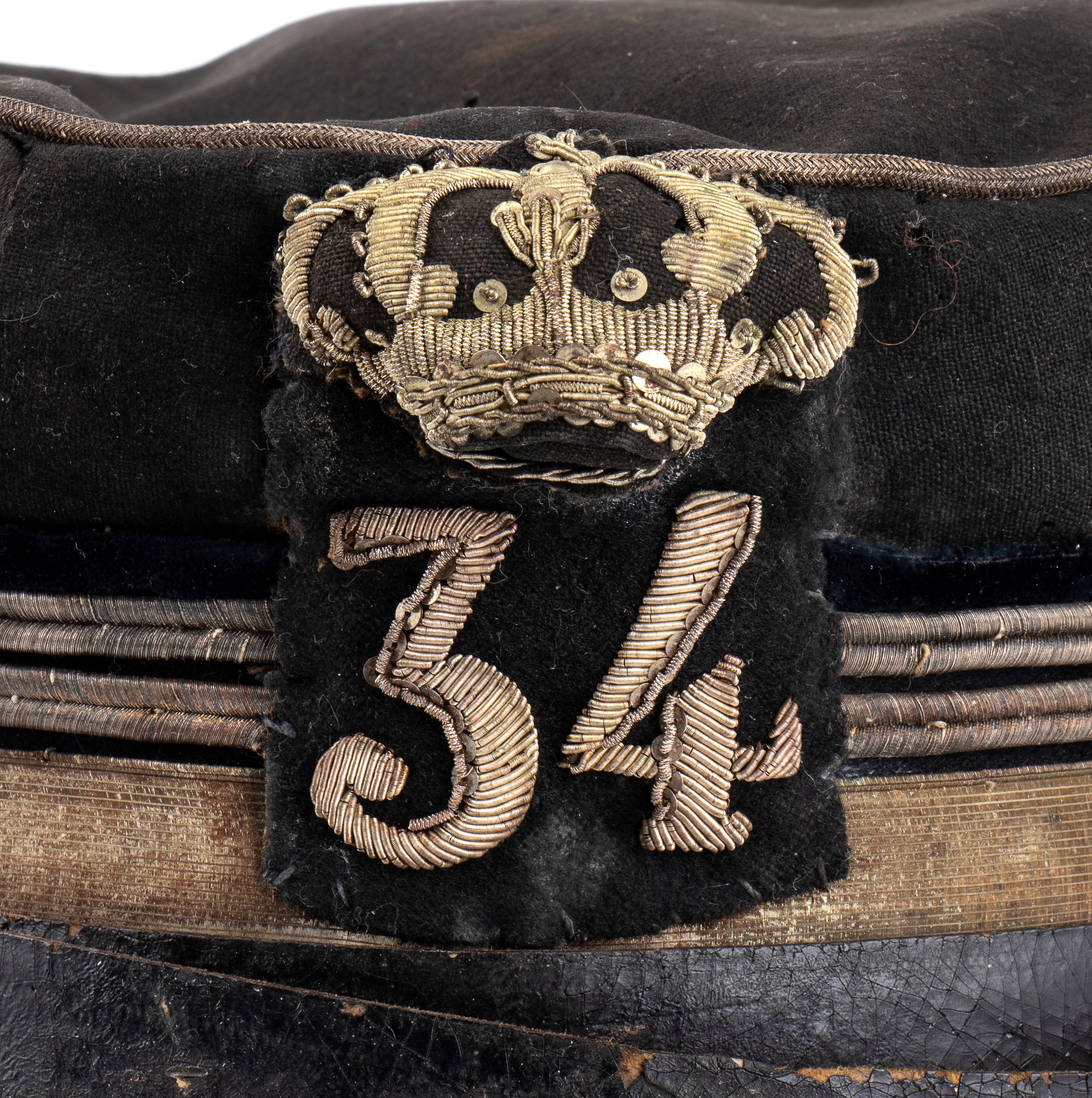 Italia, Regno, periodo Umbertino, berretto m. 1871 da tenente colonnello di fanteria, Brigata Liv...