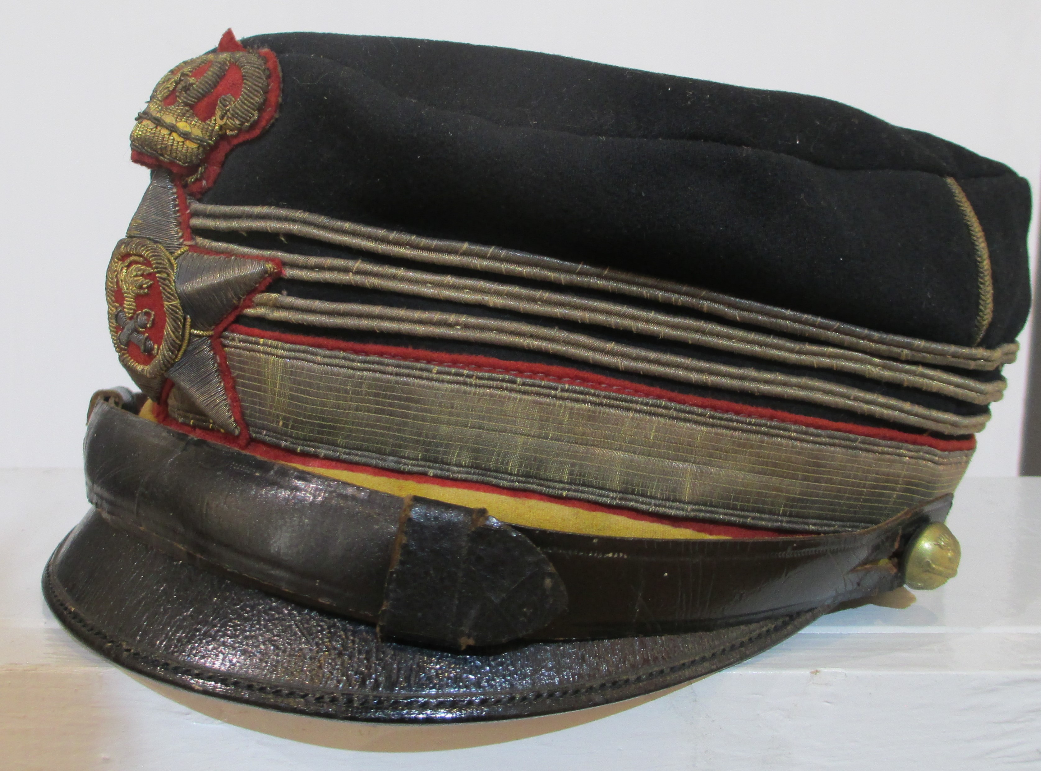 Italia, Regno periodo Umbertino, Berretto da Colonnello Comandante di Artiglieria (m. 1871), terz...