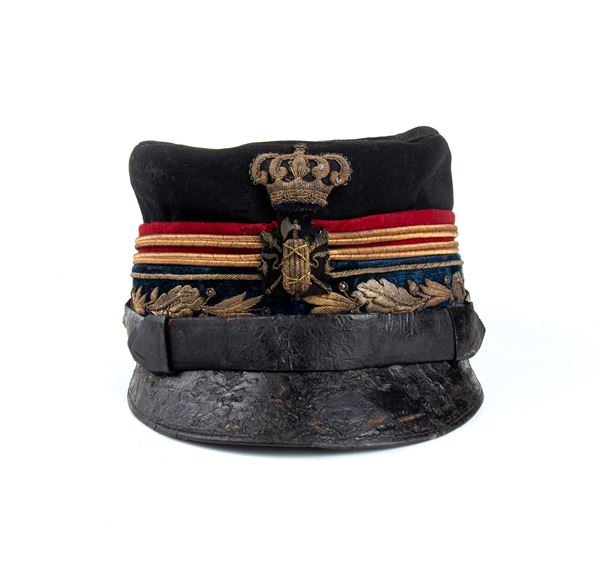 Italia, Regno,  berretto m. 1903 da   Tenente Generale ispettore della giustizia Militare