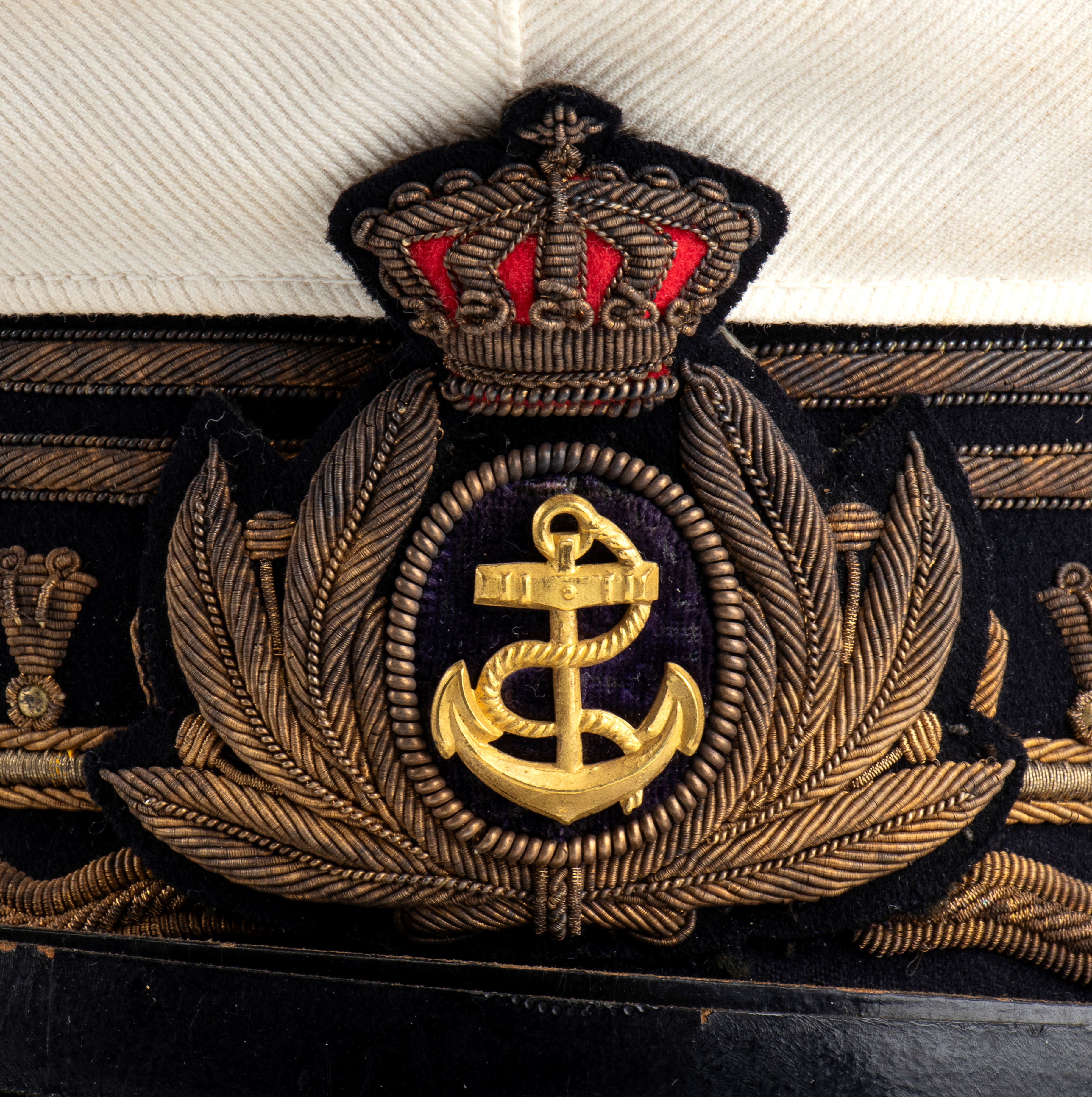 Italia, Regno, berretto da Ammiraglio di Squadra Navale