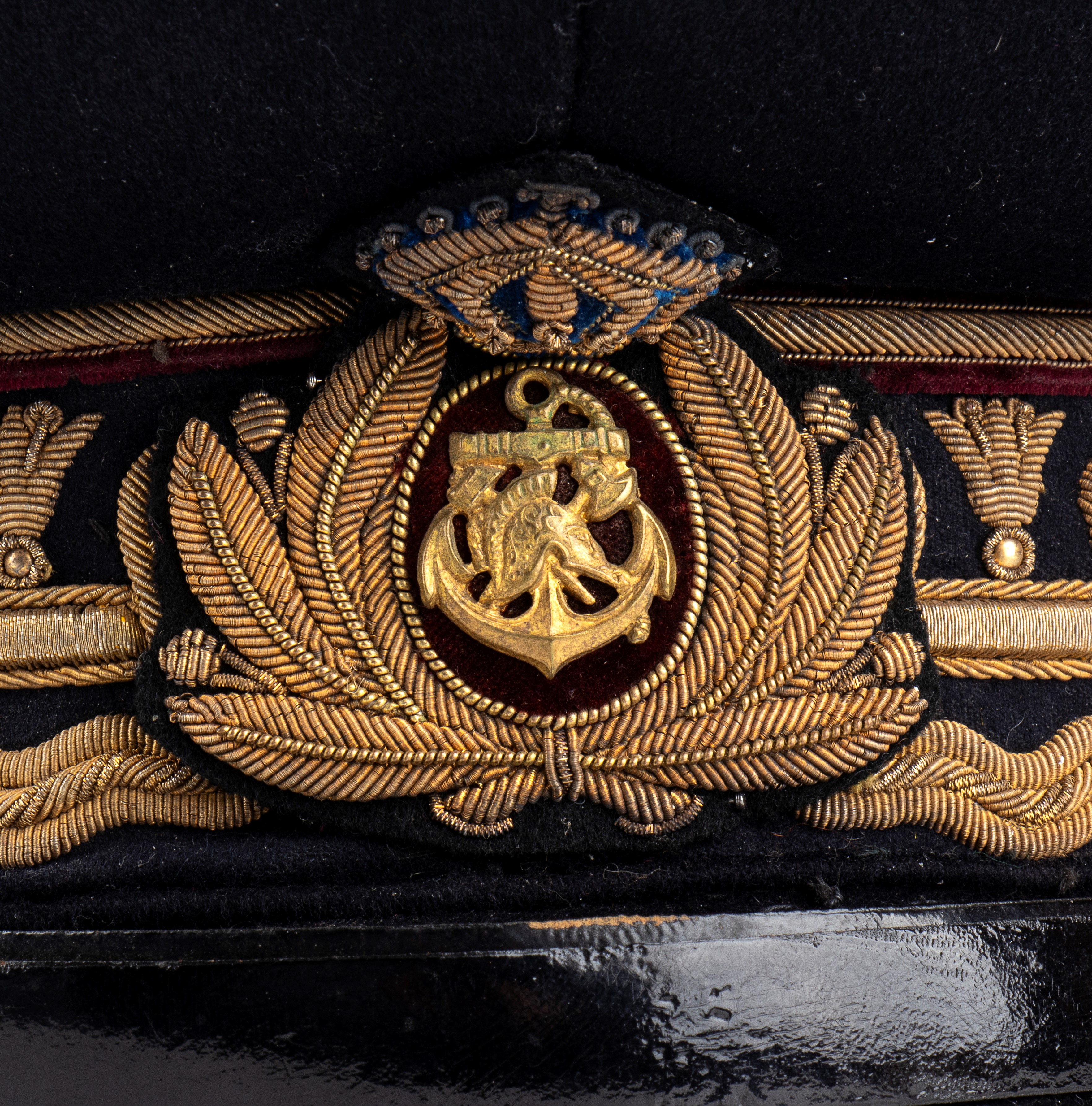 Italia, Regno, berretto da Maggiore Generale del Genio Navale